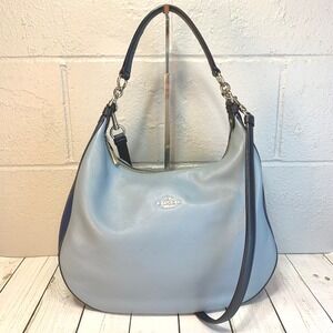 Coach Two-Tone Blue Shoulder Bag